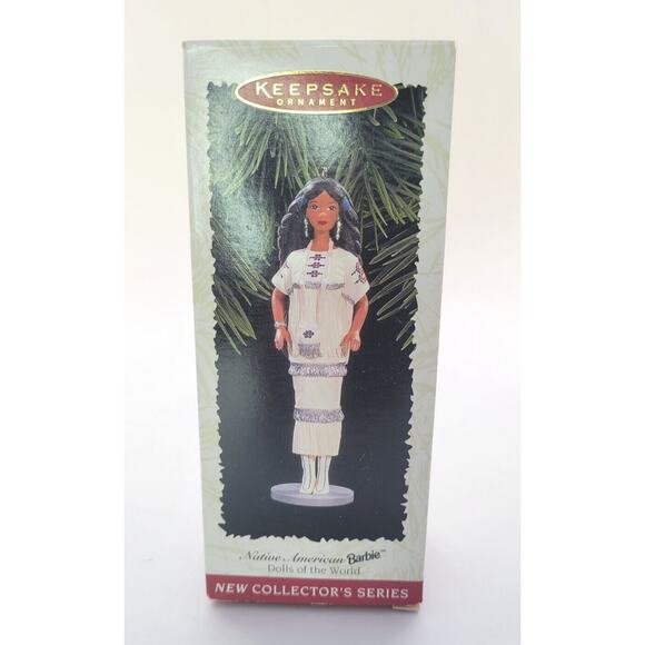 Barbie Hallmark Keepsake Ornament Christmas Native American Series 1 1996 - Picture 1 of 5